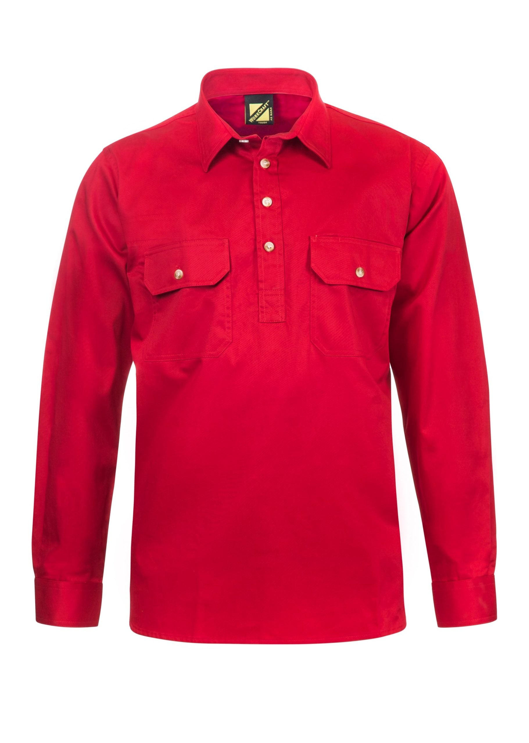 WS3029 Custom Work Shirts Australia - Crimson Red