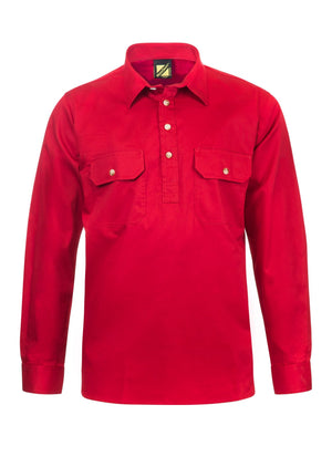 WS3029 Custom Work Shirts Australia - Crimson Red