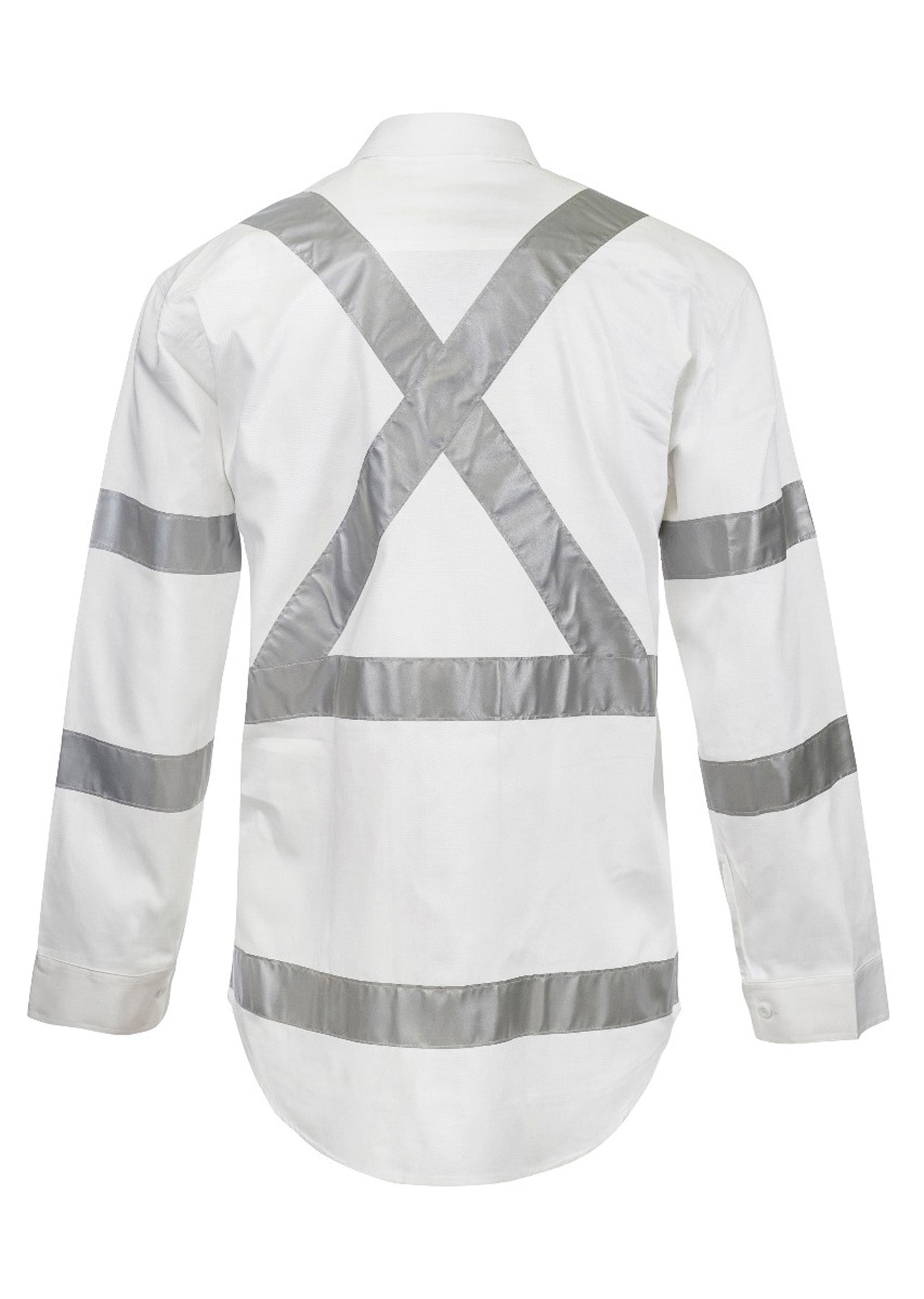 WS3222-custom-reflective-tradie-shirt-with-x-White-Back