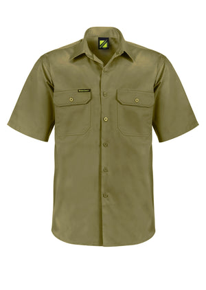 WS4012 Custom Cotton Work Shirts - Khaki