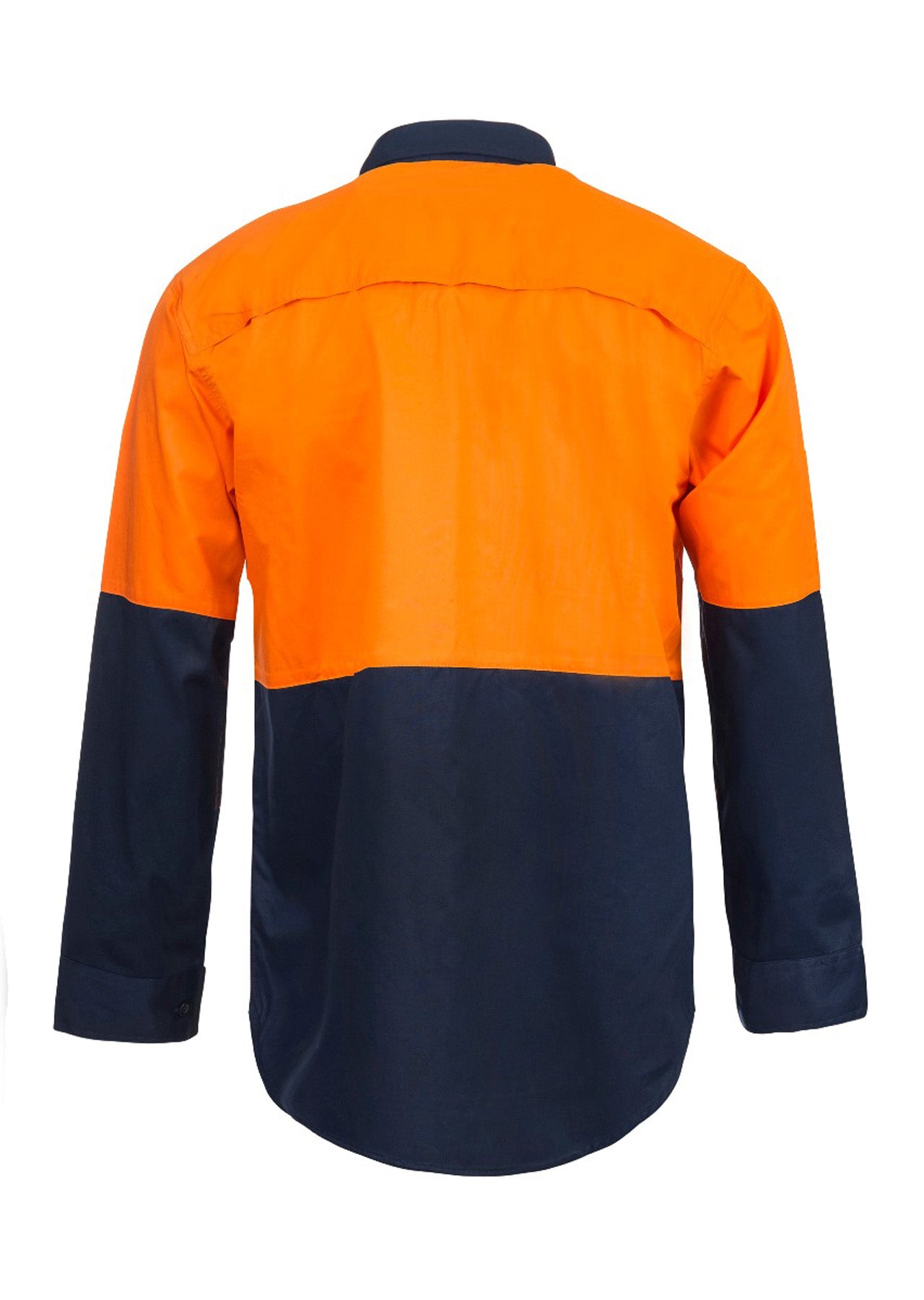 WS4247 custom vented tradie work shirt - Orange Back