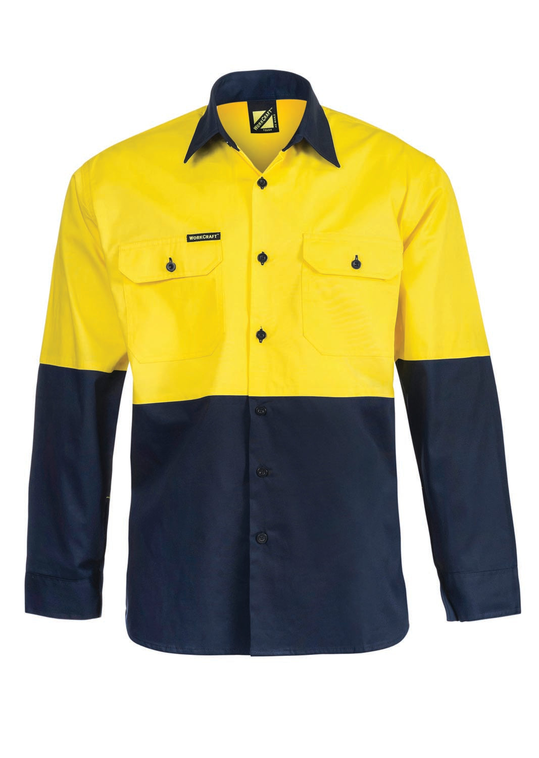 WS4247 custom vented tradie work shirt - Yellow