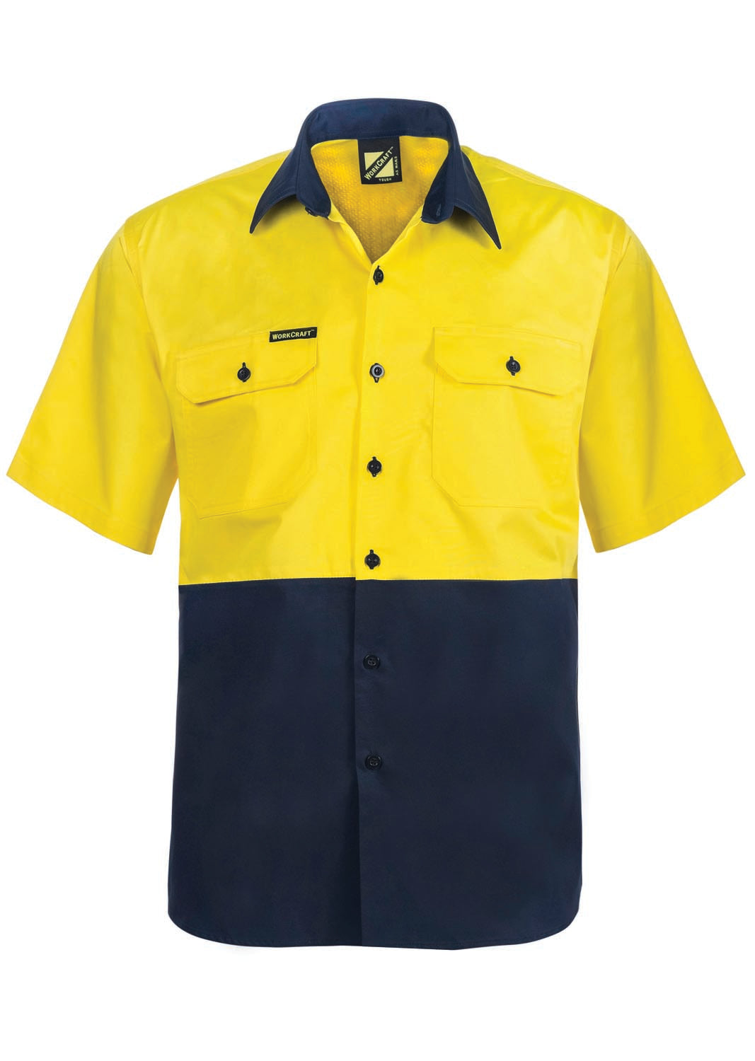 WS4248 custom vented tradie work shirt - Yellow