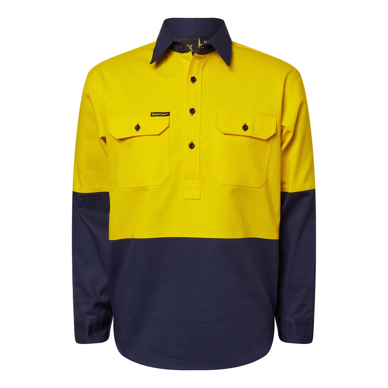 WS4254 custom heavy duty hybrid tradie shirt - Yellow