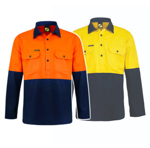 WS4255 custom vented tradie work shirt
