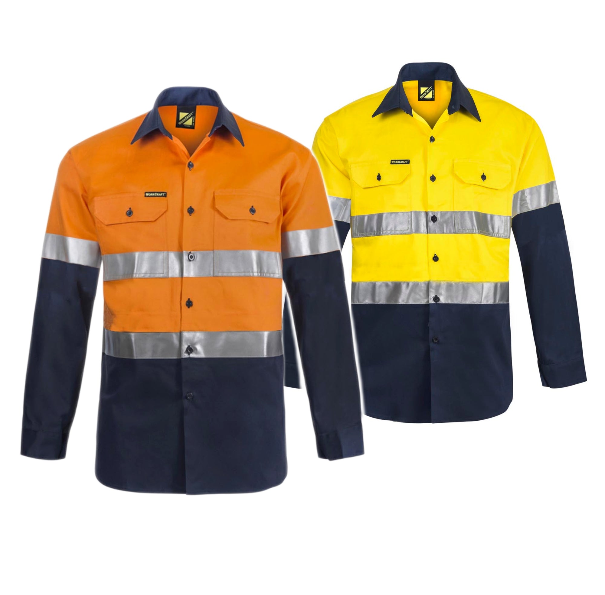 WS6030 custom reflective vented tradie work shirt