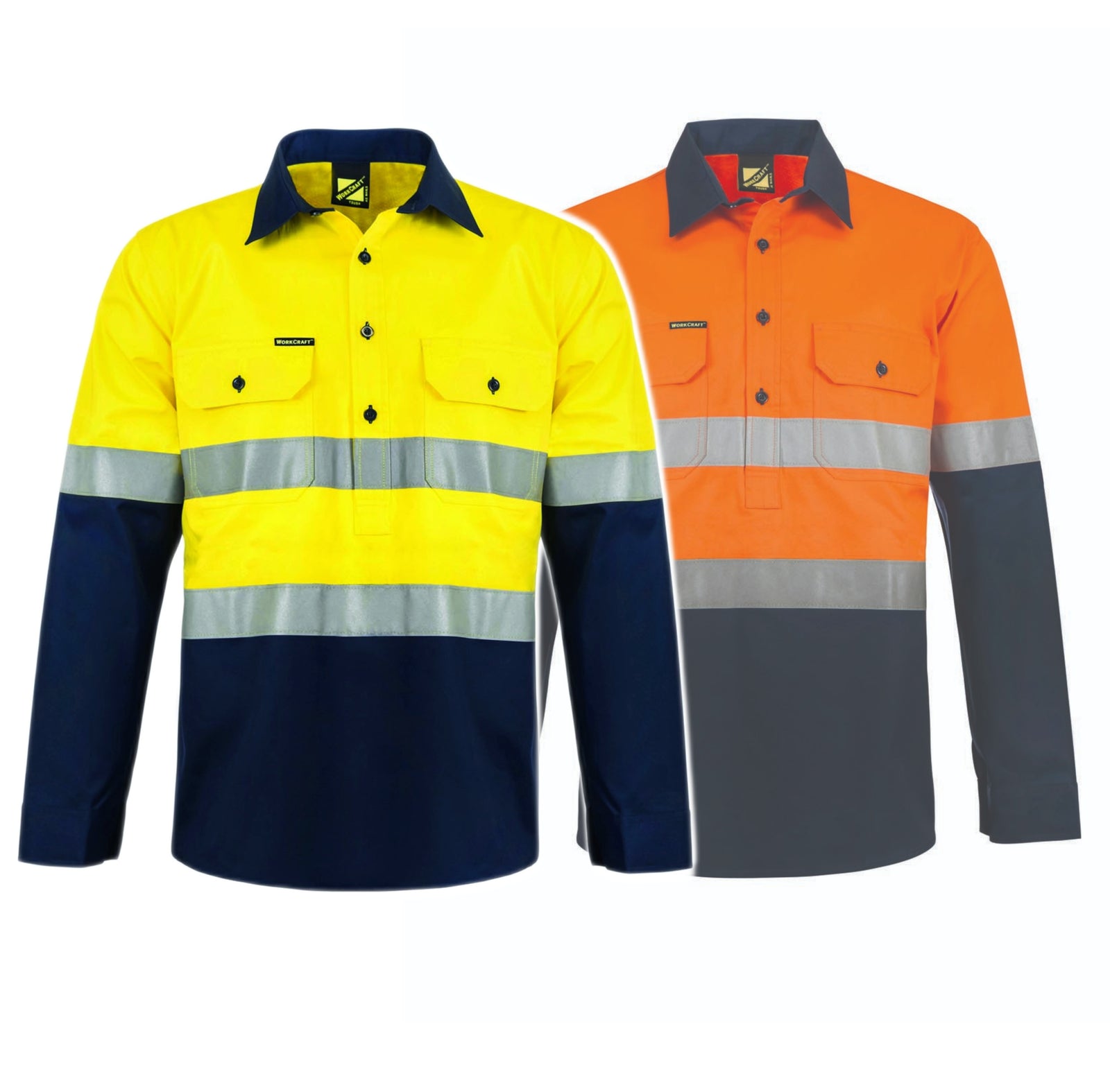 WS6032 custom reflective tradie work shirts