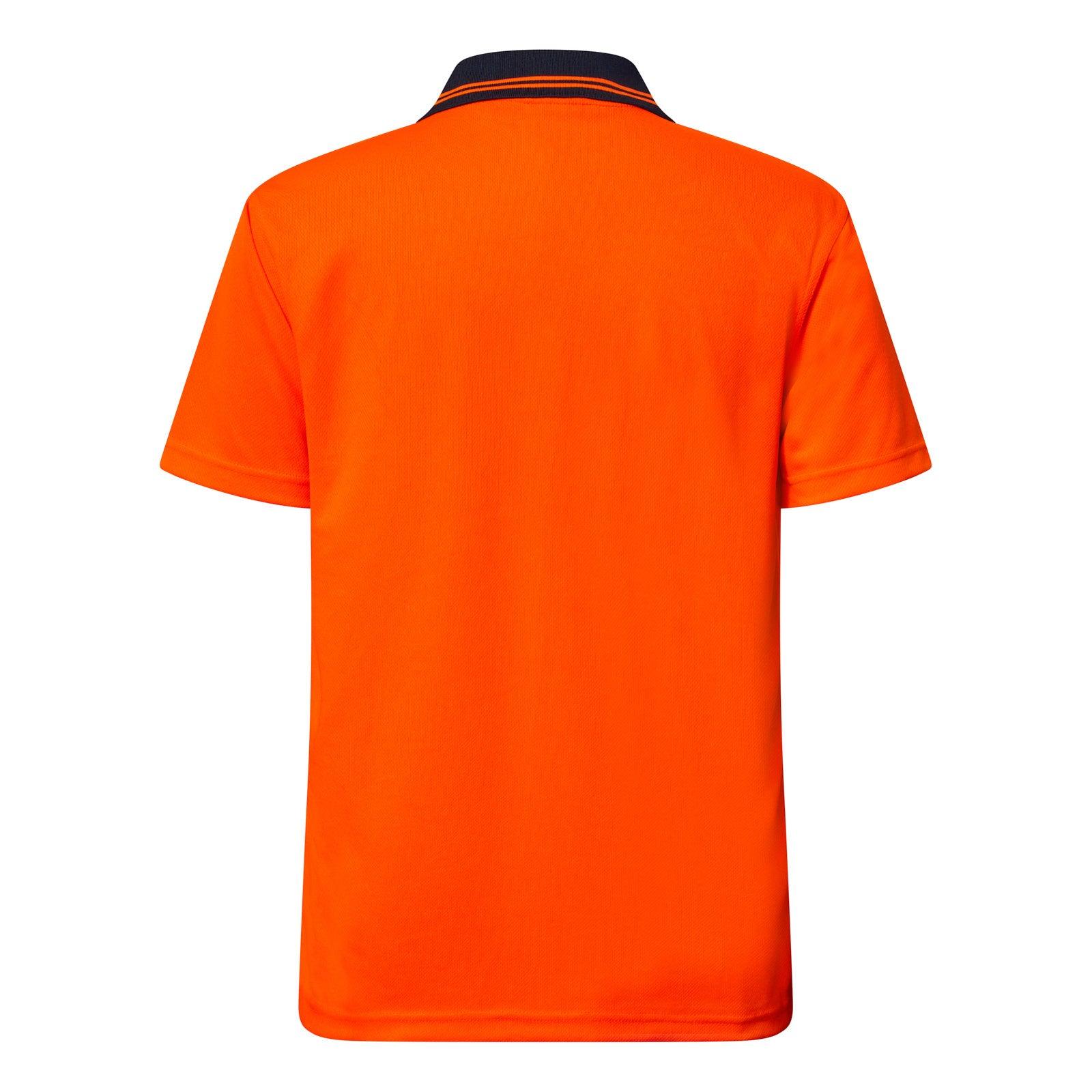 WSP201 Workcraft | Custom Tradie Work Shirts Orange Back