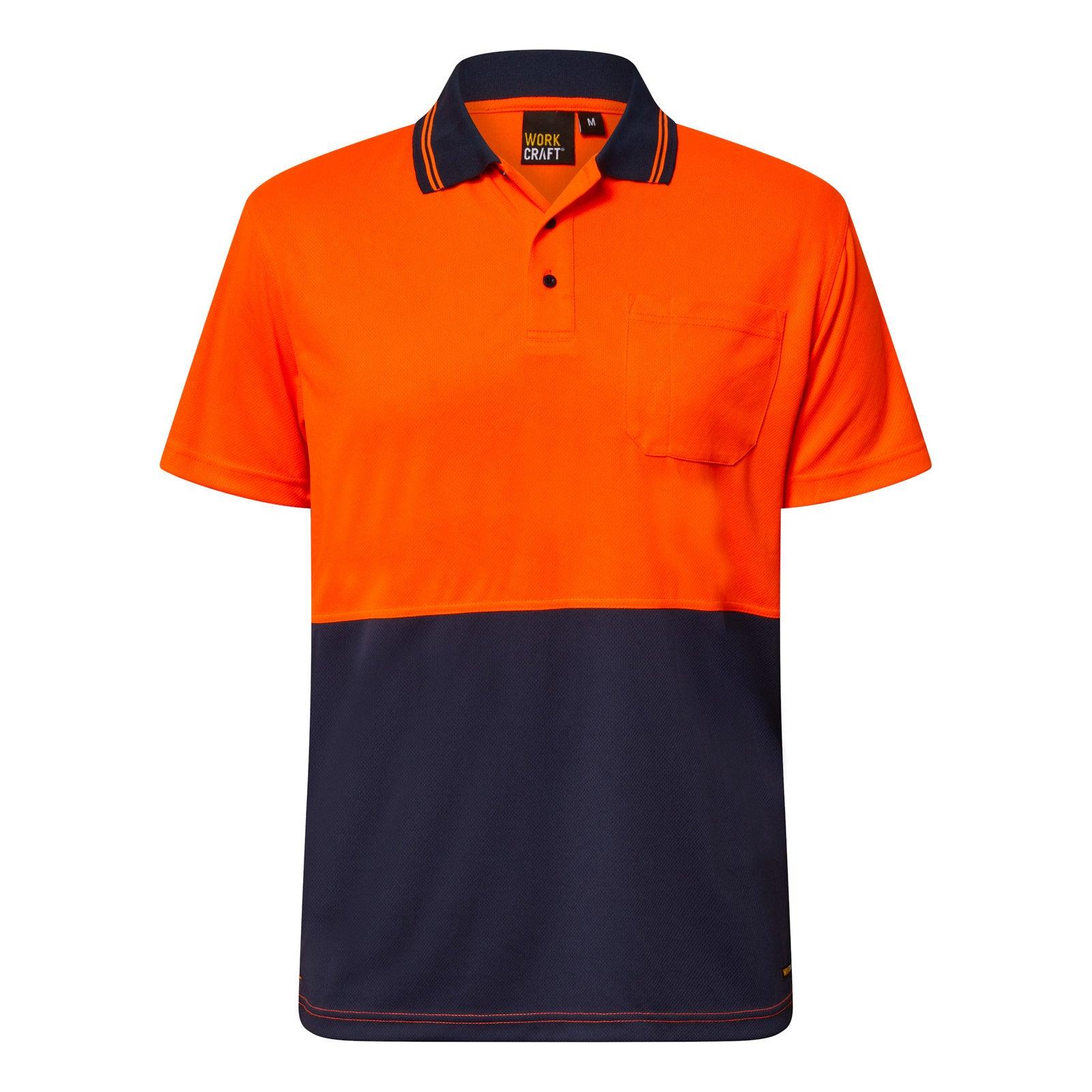 WSP201 Workcraft | Custom Tradie Work Shirts Orange Front
