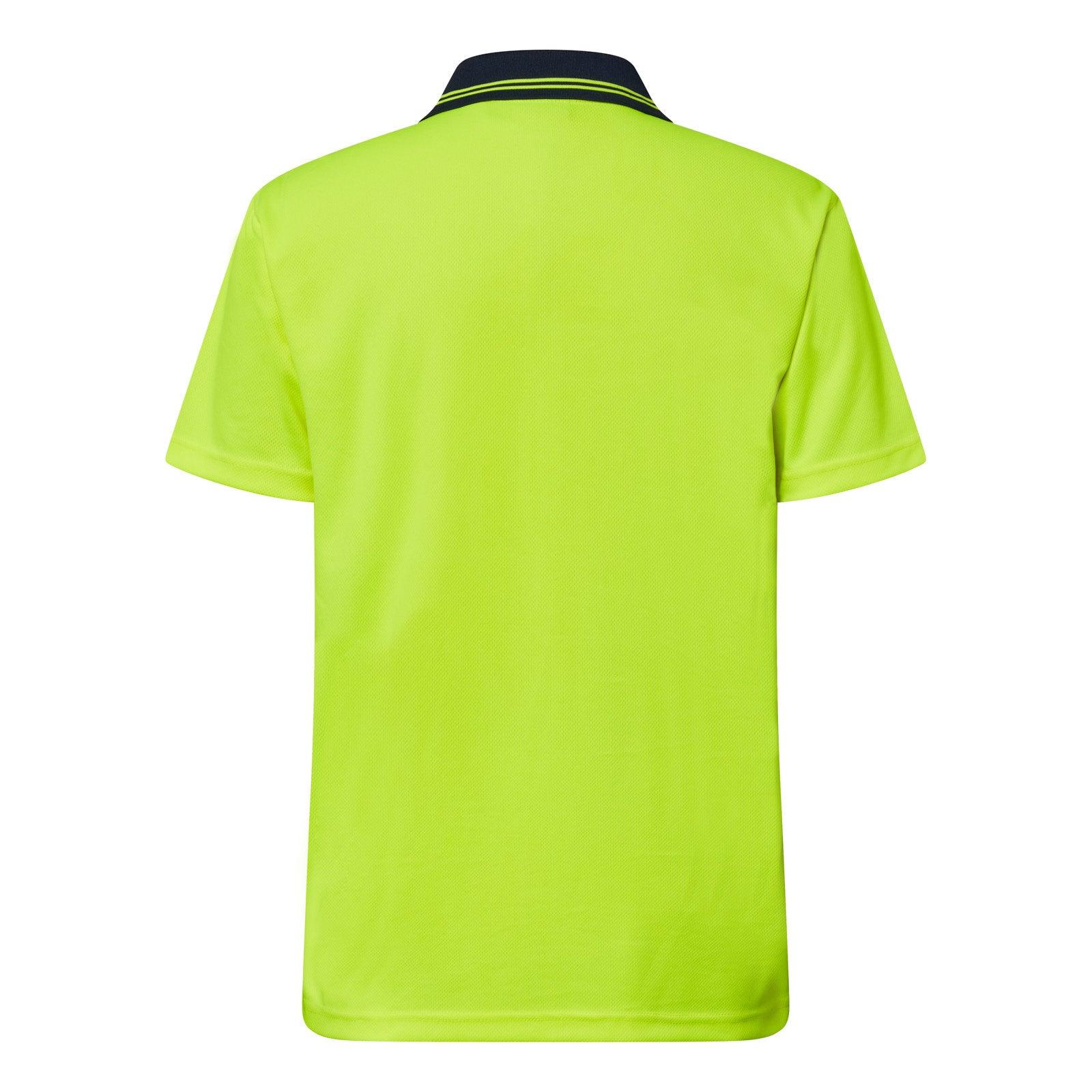 WSP201 Workcraft | Custom Tradie Work Shirts Yellow Back
