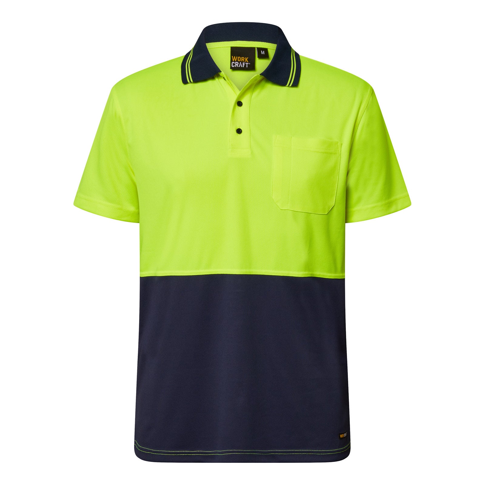 WSP208 custom micromesh tradie polo shirt - Yellow