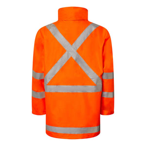 WW9016 NSW Rail X Custom Hi Vis Jackets - Orange Back