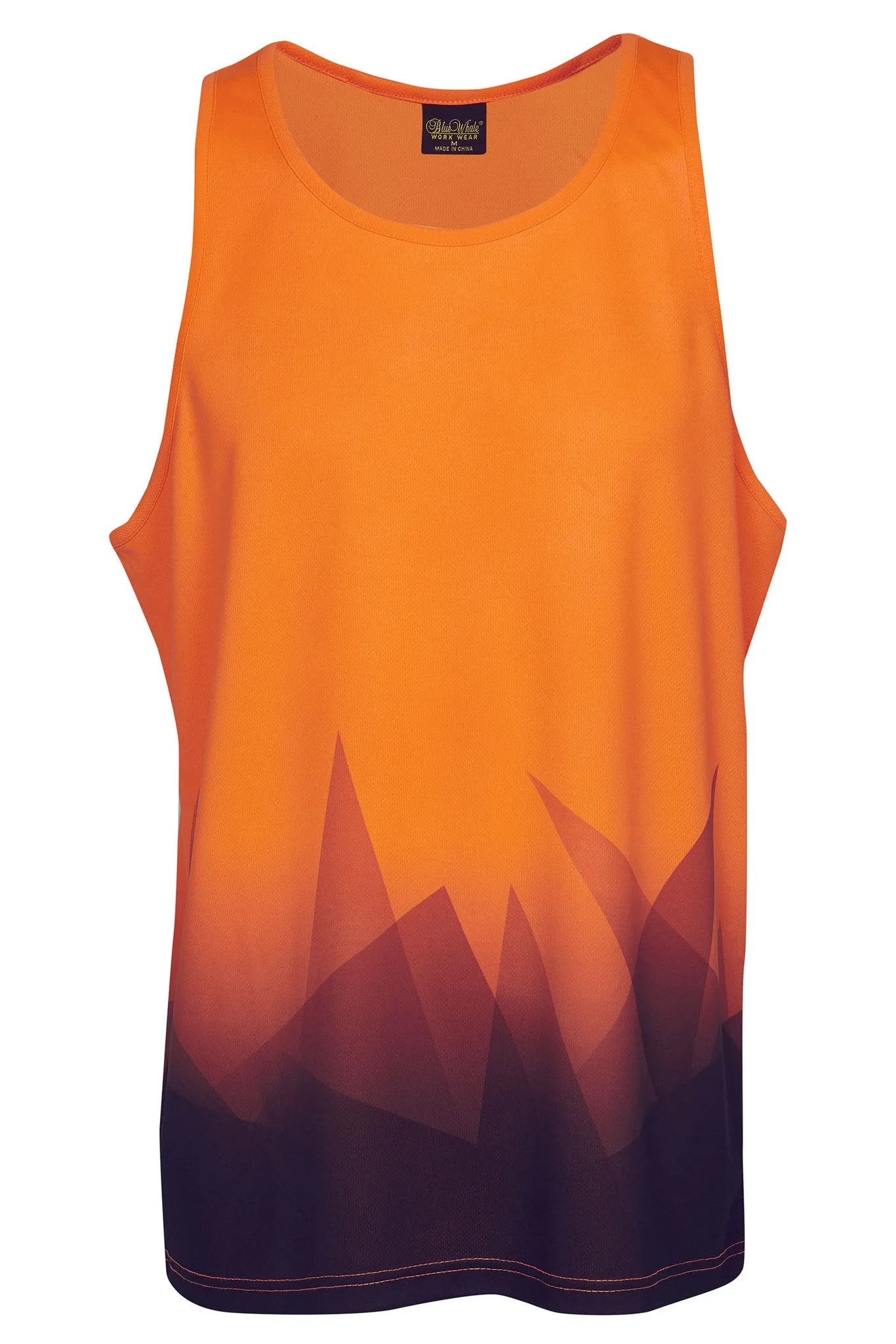 TRIANGULAR DESIGN HI VIS SINGLET  | Workwear