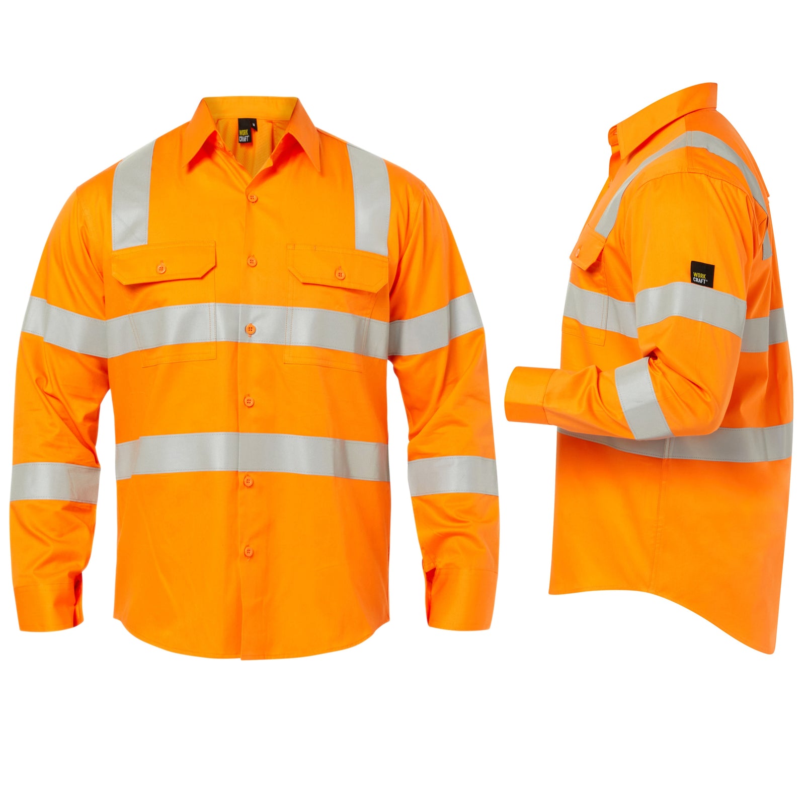 WS6011 custom vic rail tradie work shirts