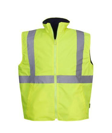 J82 Hi Vis D/N Reversible Vest - Safe-T-Rex Workwear Pty Ltd