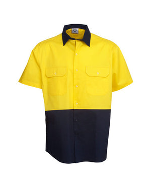 Hi Vis Cotton Drill Shirt | Workwear