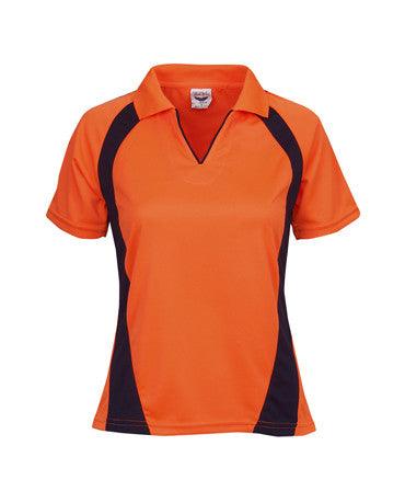 Womens Hi Vis Coolfast Mini Waffle Polo | Workwear