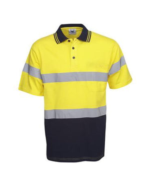 P96 Hi Vis D/N 100% Cotton Polo Shirt - Safe-T-Rex Workwear Pty Ltd