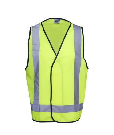 V83 Hi Vis Safety Vest Cross Tape Back - Safe-T-Rex Workwear Pty Ltd