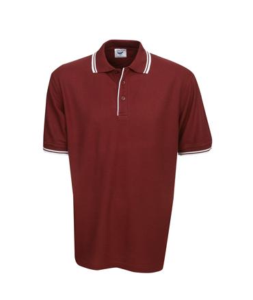 P51 Pique Polo Shirt With Striped Collar/Cuff - Safe-T-Rex Workwear Pty Ltd