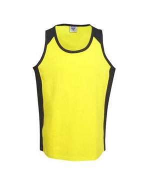 S84 100% Cotton Hi Vis Singlet - Safe-T-Rex Workwear Pty Ltd