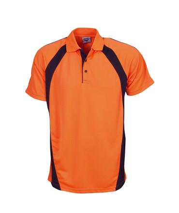 Kids Hi Vis Coolfast Mini Waffle Polo | Workwear