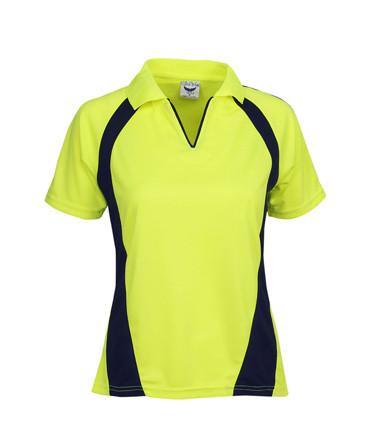 Womens Hi Vis Coolfast Mini Waffle Polo | Workwear