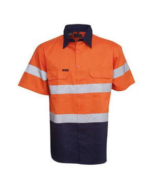 C92 D/N Hi Vis Cotton Twill Shirt - Safe-T-Rex Workwear Pty Ltd