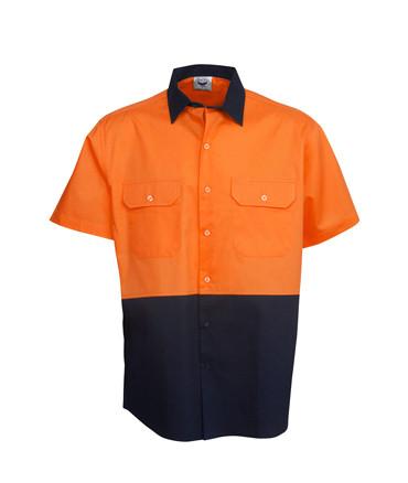 Hi Vis Cotton Drill Shirt | Workwear