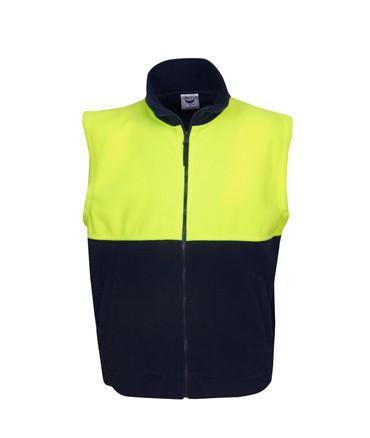 F84 Hi Vis Polar Fleece Vest - Safe-T-Rex Workwear Pty Ltd