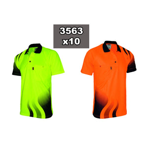 2 Man Hi Vis Pack - 10 x 3563 - 4 x 3823 2x J96 - Printed On Back - Safe-T-Rex Workwear Pty Ltd