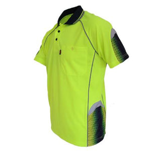 3564 DNC Hi-Vis GALAXY Sublimated Polo - Safe-T-Rex Workwear Pty Ltd