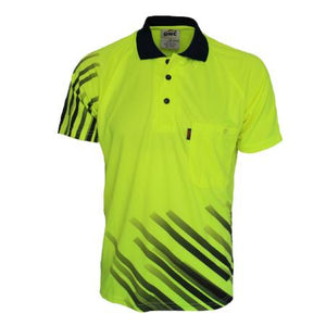 3565 DNC Hi Vis Sublimated Stripe Polo Shirt