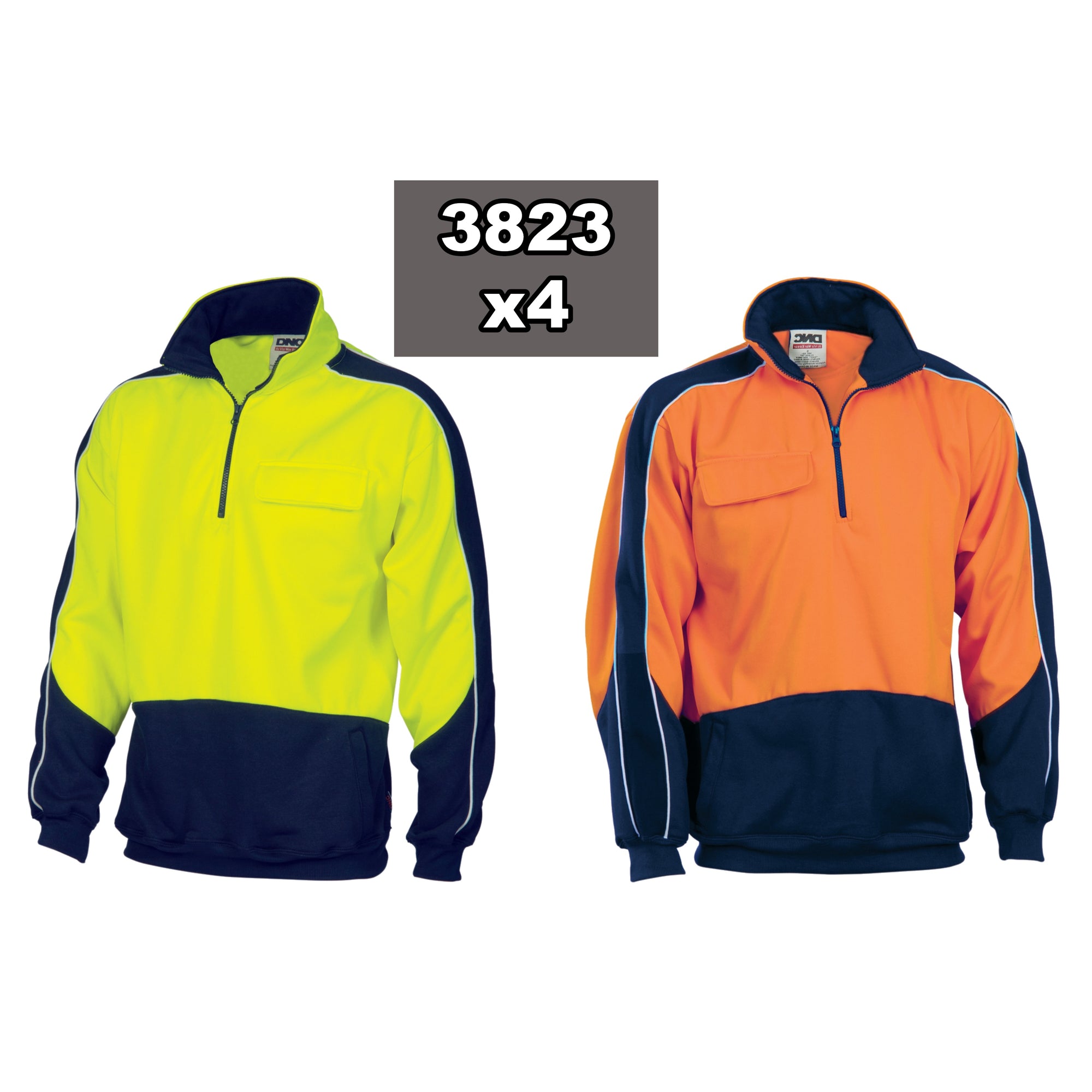 2 Man Hi Vis Pack - 10 x 3563 - 4 x 3823 2x J96 - Printed On Back - Safe-T-Rex Workwear Pty Ltd