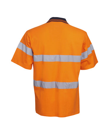 P96 Hi Vis D/N 100% Cotton Polo Shirt - Safe-T-Rex Workwear Pty Ltd