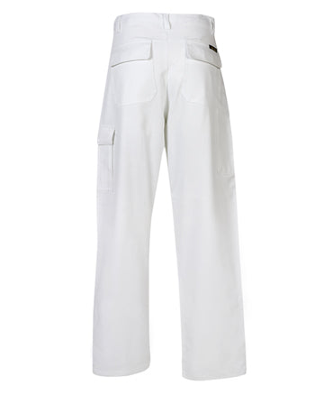 W87 White Painters Trousers - Safe-T-Rex Workwear Pty Ltd