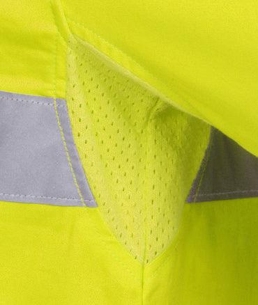 C94 Hi Vis D/N Cotton Drill Shirt - Safe-T-Rex Workwear Pty Ltd