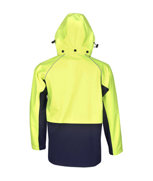 J96 Hooded Hi Vis Soft Shell Jacket - Safe-T-Rex Workwear Pty Ltd