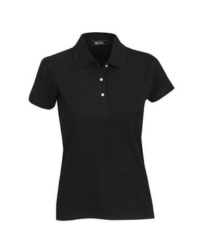 P23  Ladies Cotton Spandex Pique Polo Shirt