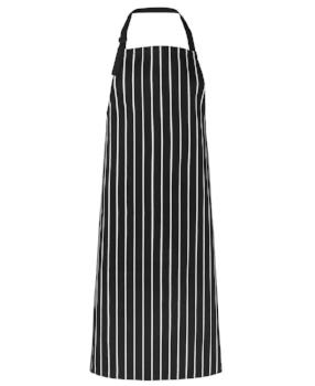 Bib Striped Apron Without Pocket | Hospitality