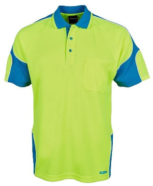 Hi-Vis Short Sleeve Arm Panel Polo | Workwear