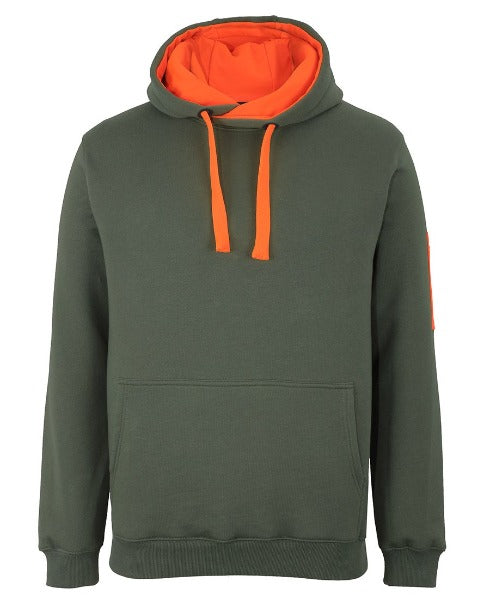 6CFH 350 TRADE HOODIE in Army/Orange