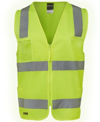 Hi Vis Day Night Zip Safety Vest | Workwear