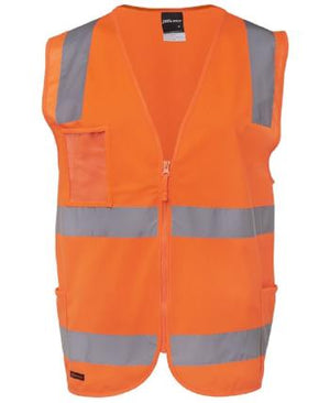 6DNSZ JB's Hi Vis (D+N) Zip Safety Vest - Safe-T-Rex Workwear Pty Ltd
