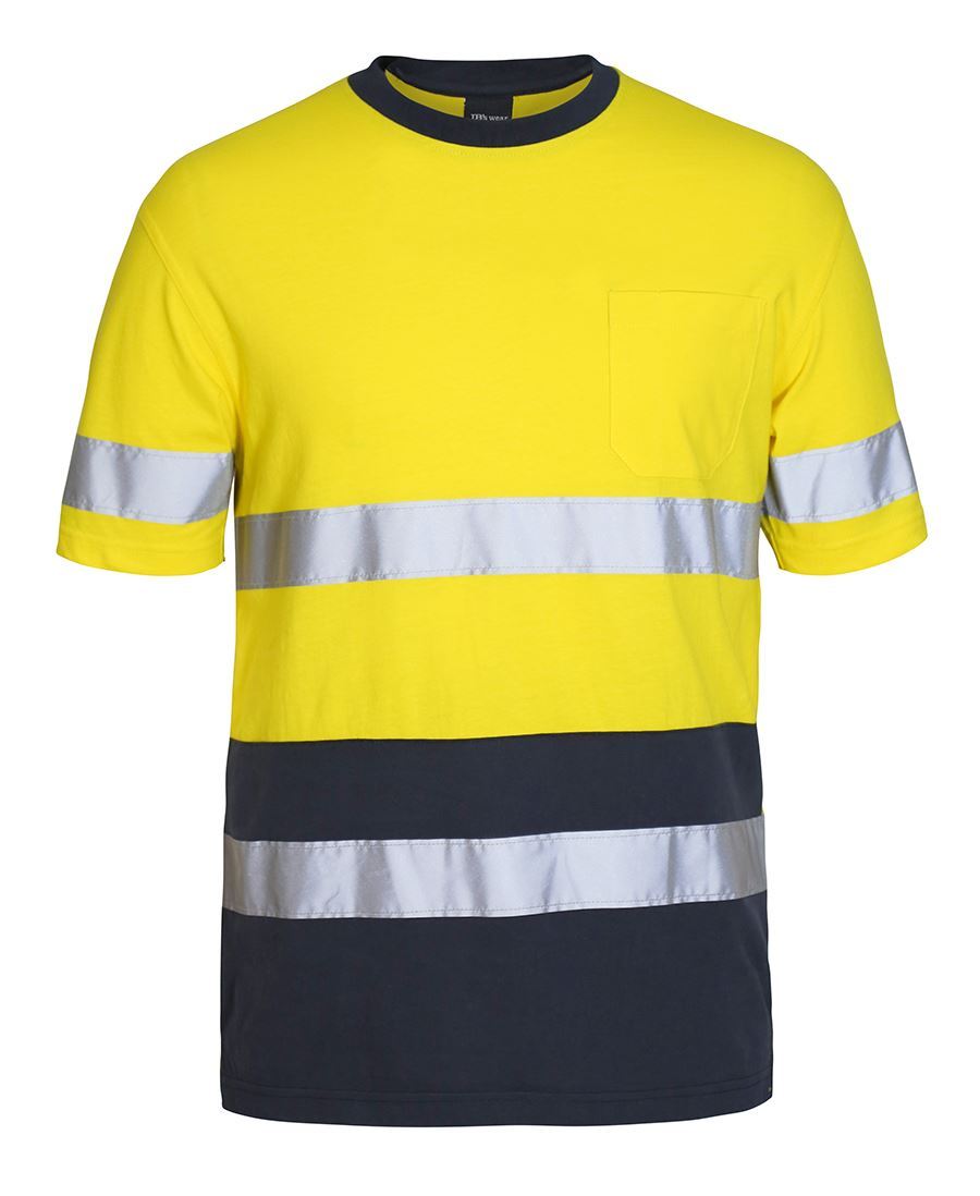Hi Vis Cotton T Shirt With Tape | Workwear