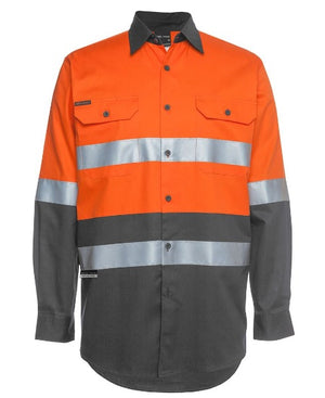 HI VIS L/S (D+N) 150G WORK SHIRT