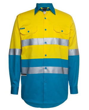 HI VIS L/S (D+N) 150G WORK SHIRT