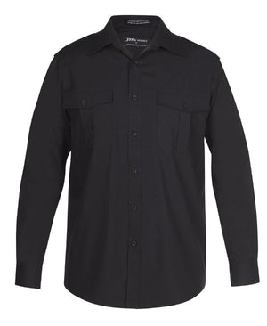 6E Mens Epaulette Shirt Long Sleeve