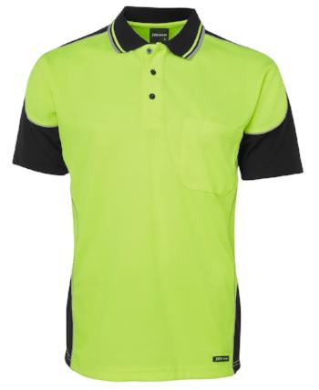 Hi Vis Contrast Piping Polo | Workwear