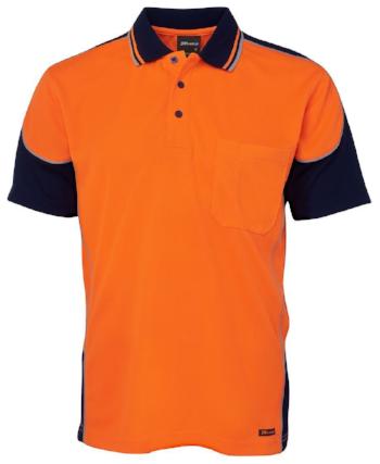 Hi Vis Contrast Piping Polo | Workwear